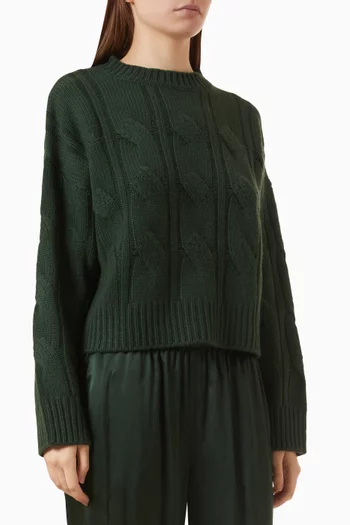 Tristan Cable-knit Crewneck Sweater