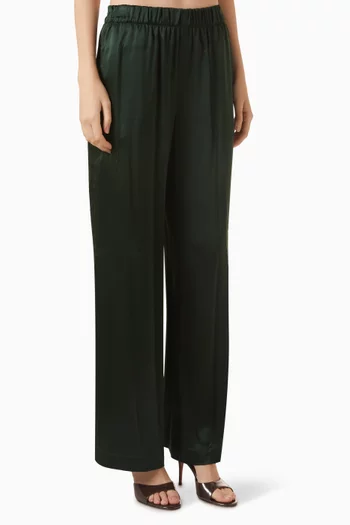 Brynn Wide-leg Pants in Silk