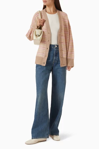 Sia Relaxed Button-up Cardigan in Cashmere