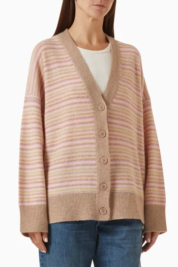 Sia Relaxed Button-up Cardigan in Cashmere