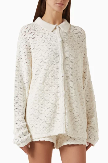 Izzy Relaxed Shirt in Cotton-blend