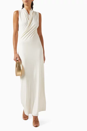 Luda Slouchy Wrap Maxi Dress
