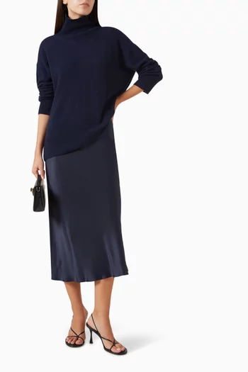 Filomena Slouchy Turtleneck Sweater in Cashmere