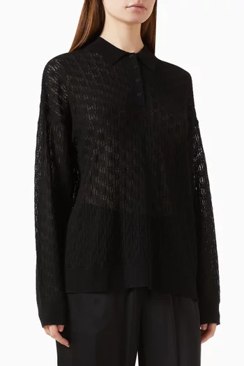 Lucy Relaxed Polo Sweater
