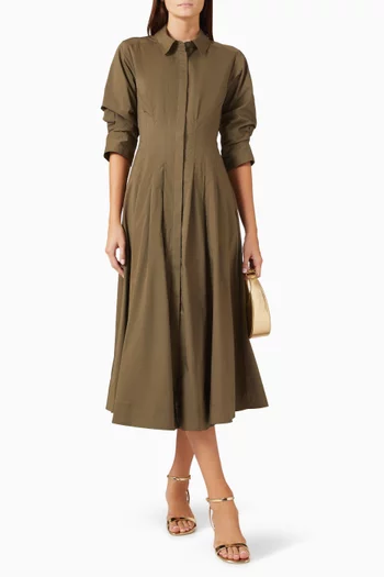 Jazz Shirtdress in Cotton Poplin