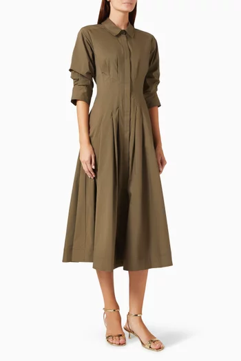 Jazz Shirtdress in Cotton Poplin