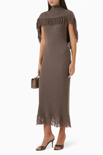 Jordan Fringed Midi Dress