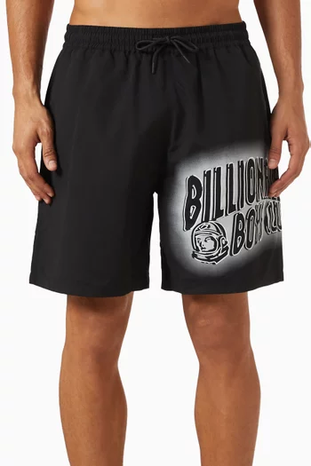 Spray Arch Logo Swim Shorts