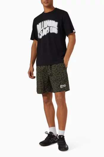 Leopard-print Swim Shorts