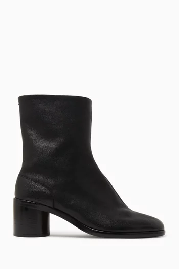 Tabi Ankle Boots in Camel Leather