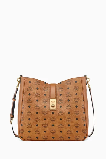 Large Tracy Hobo Bag in Visetos Canvas