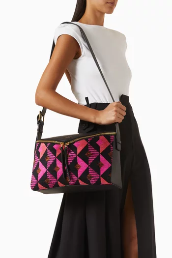 Diamant 3D Shoulder Bag in Diamond-jacquard