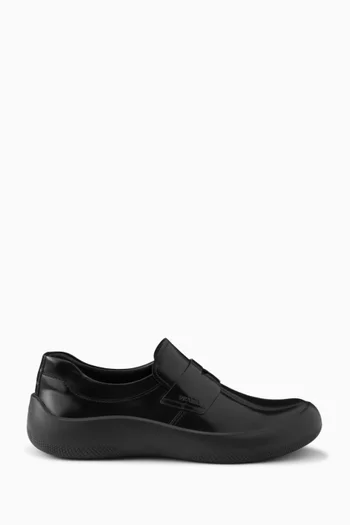 Loafers in Brushed Leather