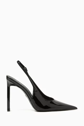 Tegan 105 Slingback Pumps in Patent Leather