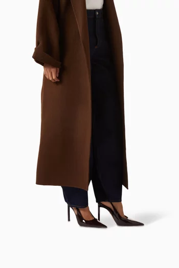 Tegan 105 Slingback Pumps in Patent Leather
