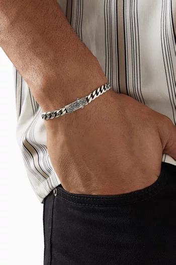 سوار بحلي على شكل ورود فضة إسترلينية