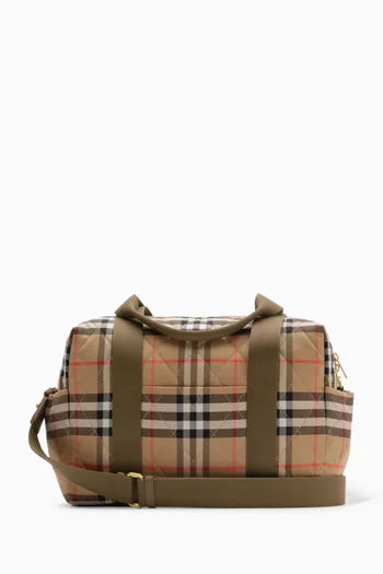 Vintage Check Changing Bag