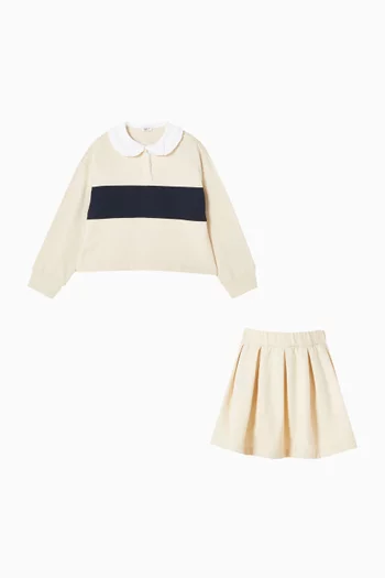 Polo Shirt & Skirt Set