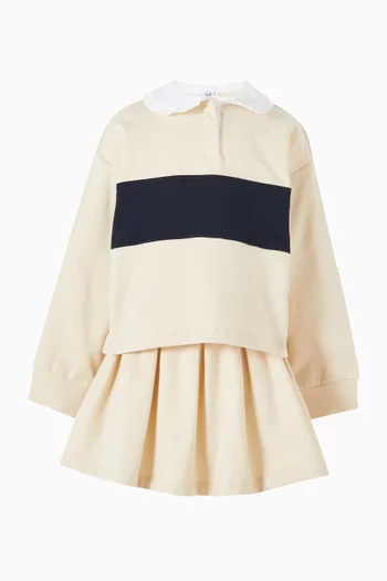 Polo Shirt & Skirt Set