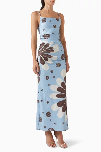Kim Printed Dress in Viscose Blend