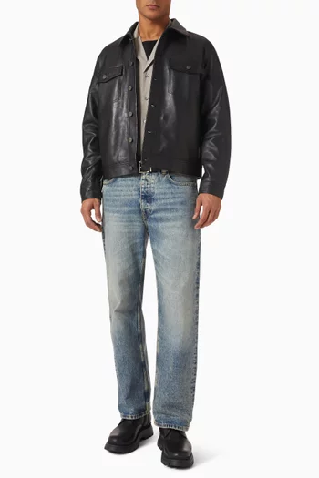Clayton Shirt Jacket in Leather