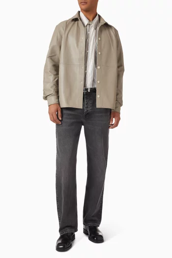 Adriel Shirt in Leather