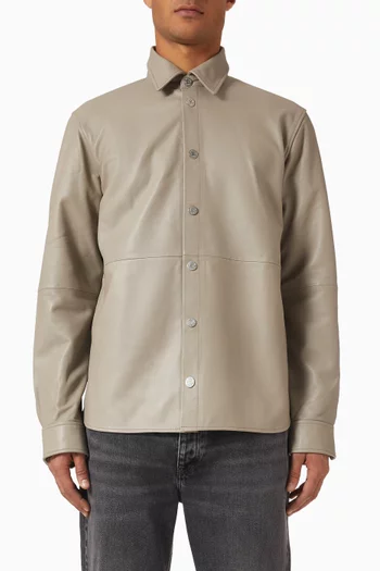 Adriel Shirt in Leather