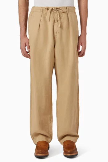 Drawstring Pants in Linen