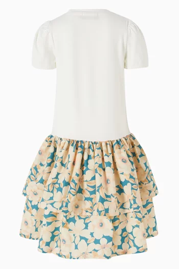 Logo Floral-print Dress