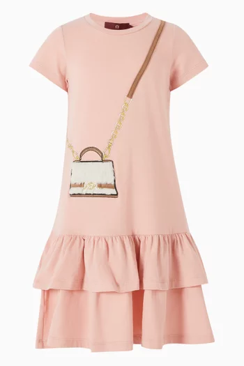 Crossbody Bag-print Dress in Jersey