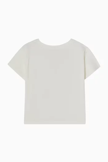 Side Crossbody Bag-print T-shirt in Cotton