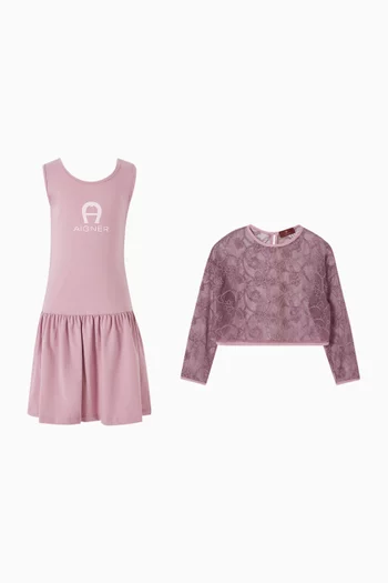 Monogram Print Dress