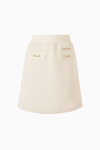 Bow-Print Skirt