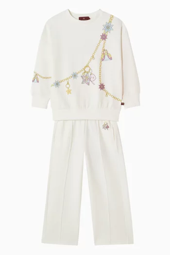Wide Leg Pleated Sweatpants