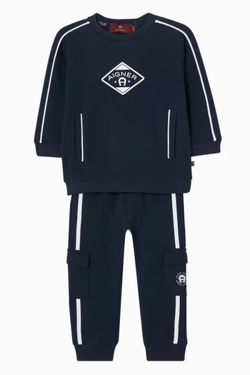 Drawstring Cargo Sweatpants