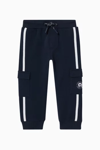 Drawstring Cargo Sweatpants