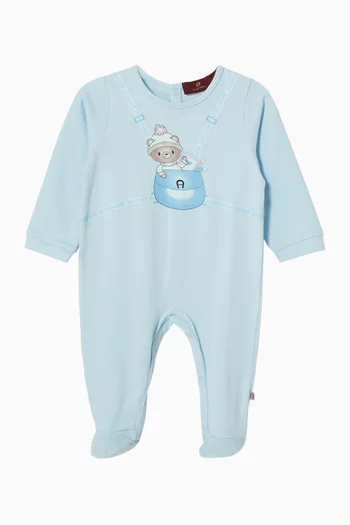 Teddy Bear Sleepsuit in Cotton