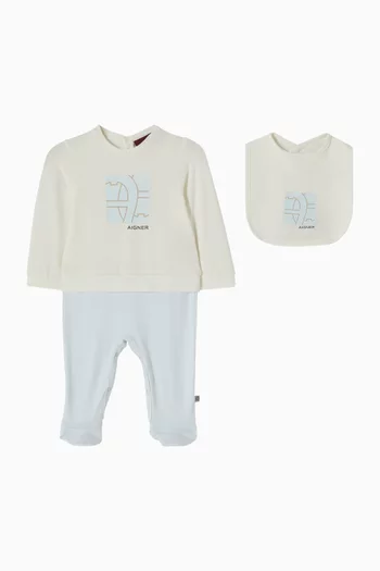 Logo Pyjama and Bib Gift Set