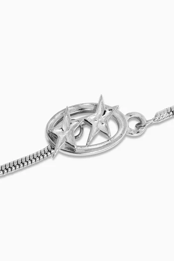 Icon Clasp Bracelet in Sterling Silver
