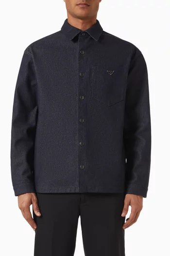 Logo Shirt in Denim