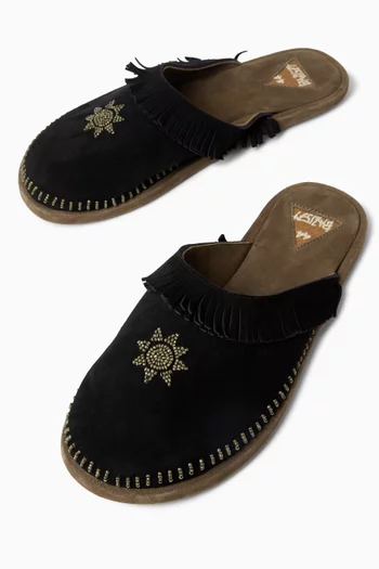 Lencia Mules in Suede