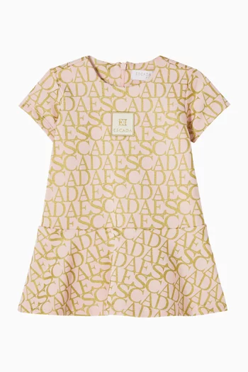 All-over Logo-print Dress in Jersey