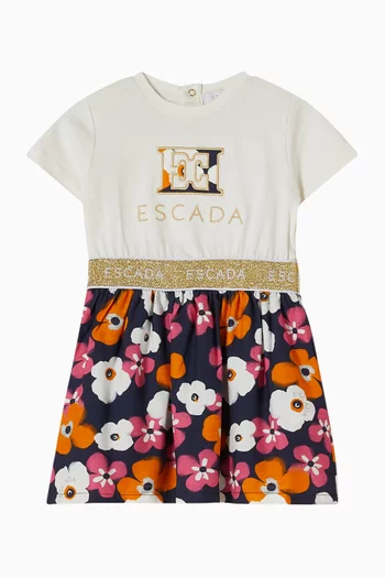 Logo Floral Dress