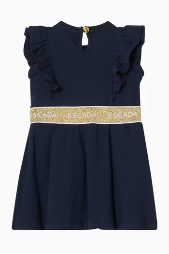 Ruffled Logo Dress