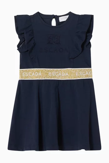 Ruffled Logo Dress