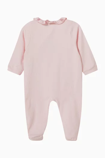 Ruffle-collar Sleepsuit