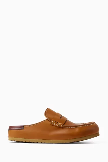 Naples Wrapped Clogs in Natural Leather