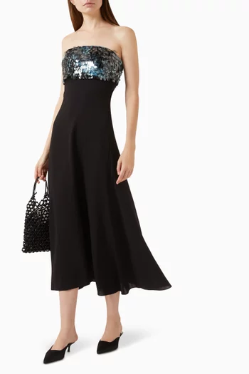 Phoenix Sequin-embellished Strapless Dress