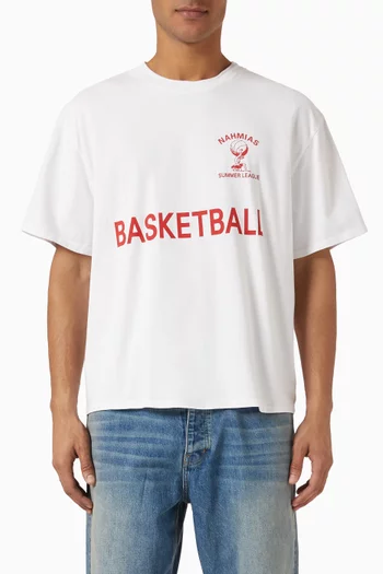 Youth Basketball Boxy T-shirt in Cotton