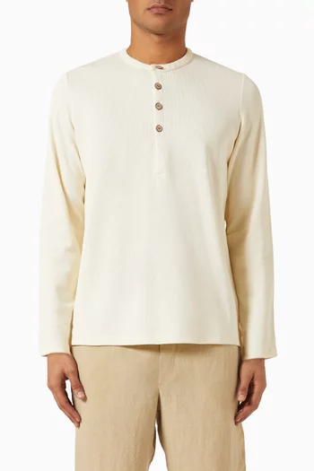 El Belo Henley T-shirt in Cotton